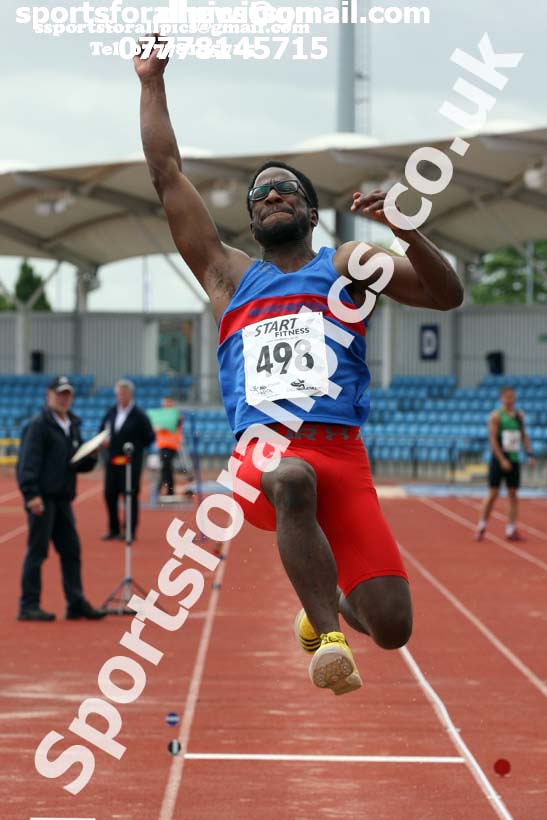 Senior mens long jump, Northern Senior and Under-20s Champs., SportsCity, Manchester. Photo: David T. Hewitson/Sports for All Pics